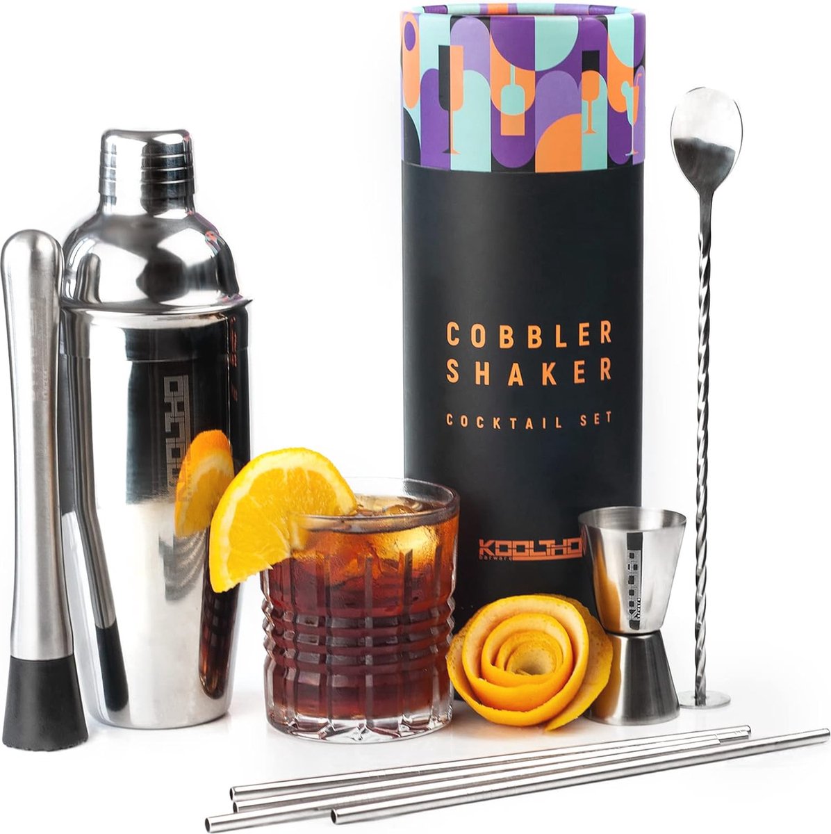 Cocktail Shaker Set - Complete Cocktailset voor Al je Mix Avonturen - Perfect Cadeau voor Vrouwen en Mannen