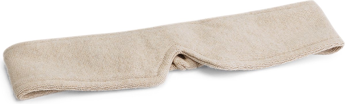 Yumeko slaapmasker gebreid katoen oat melange