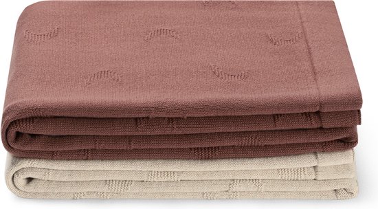 Yumeko couverture bébé coton lune rose poudré 75x100