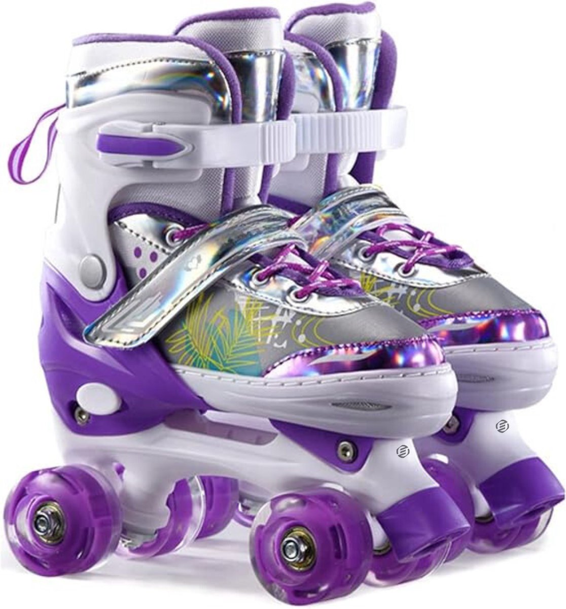 Equivera Rolschaatsen Meisjes Skeelers Meisjes Rolschaatsen Kinderen Cadeautip voor uw kind! Paars