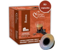 80 koffiecups compatibel Lavazza A Modo Mio - Caffè Roma Espresso Italian Coffee