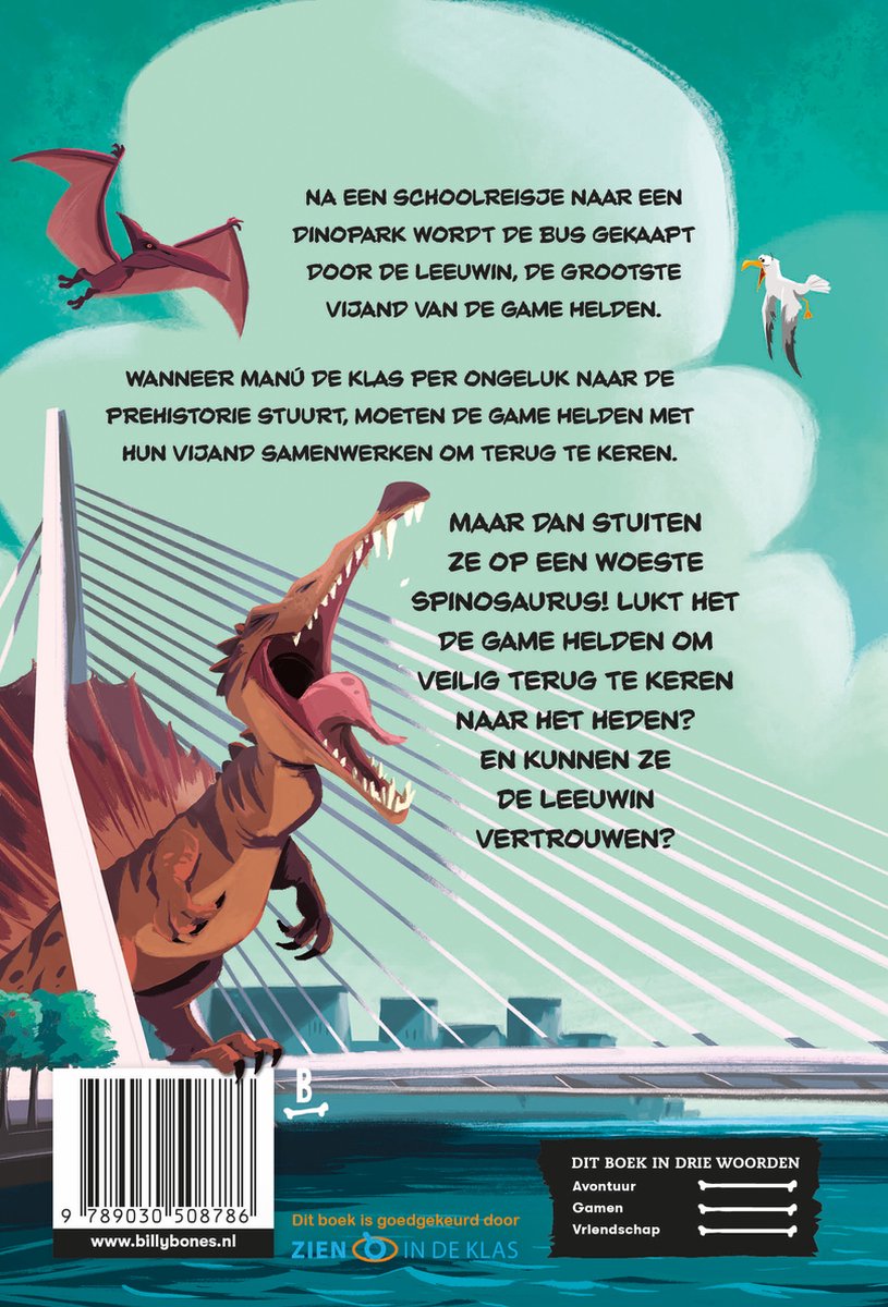 Game Helden 3 - Game Helden tegen de dino's - back cover