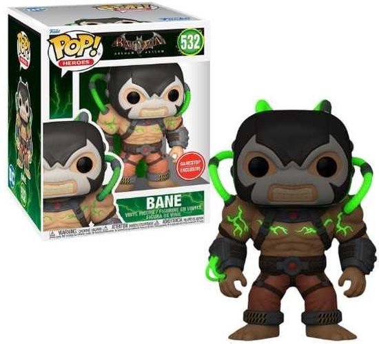 Funko Pop! Heroes: Batman Arkham Asylum - Bane #532 (GITD) Game stop Exclusive
