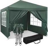 Tente de fête étanche 3 x 3 m - Tente pagode réglable pour Jardin, terrasse et camping