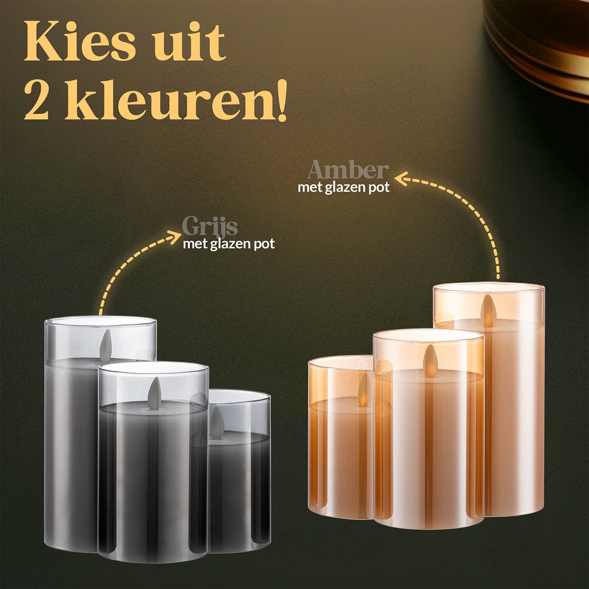 Aurae Led Kaarsen met Bewegende Vlam - 3x - Echte Wax - Afstandsbediening - 250+ Branduren - op Batterijen - Flikkerende Vlam - Timer - Kerst Kaarsen — cadeau in Wonen & Interieur - foto 7