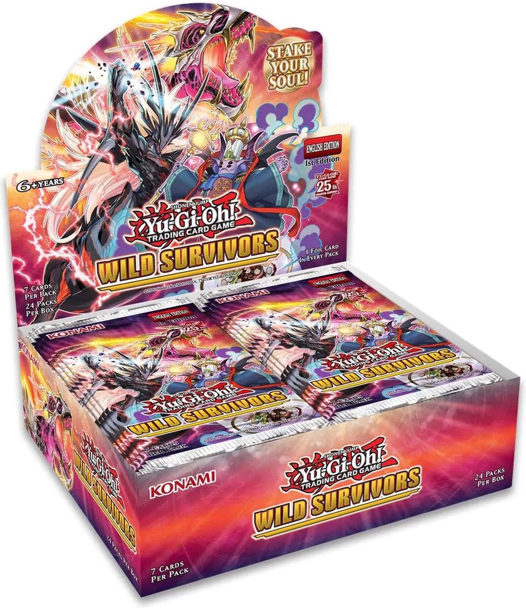 Konami Yu-Gi-Oh! Wild Survivors Booster Display - Yugioh Kaarten - 24 Boosters