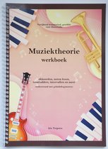 Muziektheorie werkboek - akkoorden - oefenen - noten lezen - met audio - oefenboek - verrijkend lesmateriaal voor thuis of bij muziekles