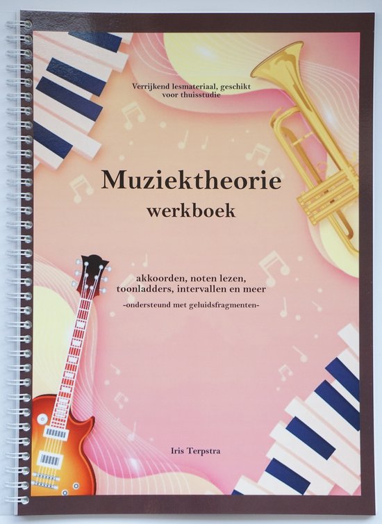 Muziektheorie werkboek - akkoorden - oefenen - noten lezen - met audio - oefenboek - verrijkend lesmateriaal voor thuis of bij muziekles