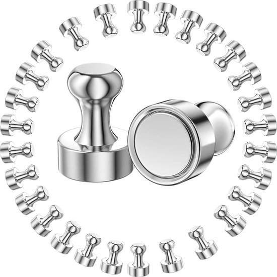 Foto: Sterke neodymium magneten set van 28 kleine magneten voor koelkast whiteboard en meer 12 x 16 mm
