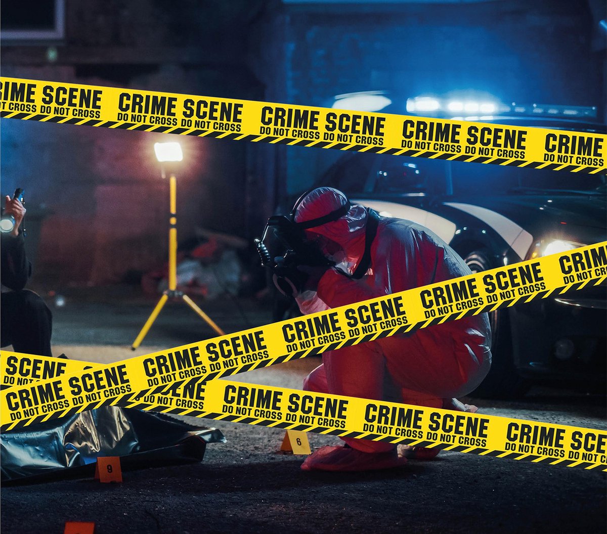 Fiestas Guirca - Afzetlint crime scene - 6 meter x 7,6 cm - Halloween - Halloween Decoratie - Halloween Versiering