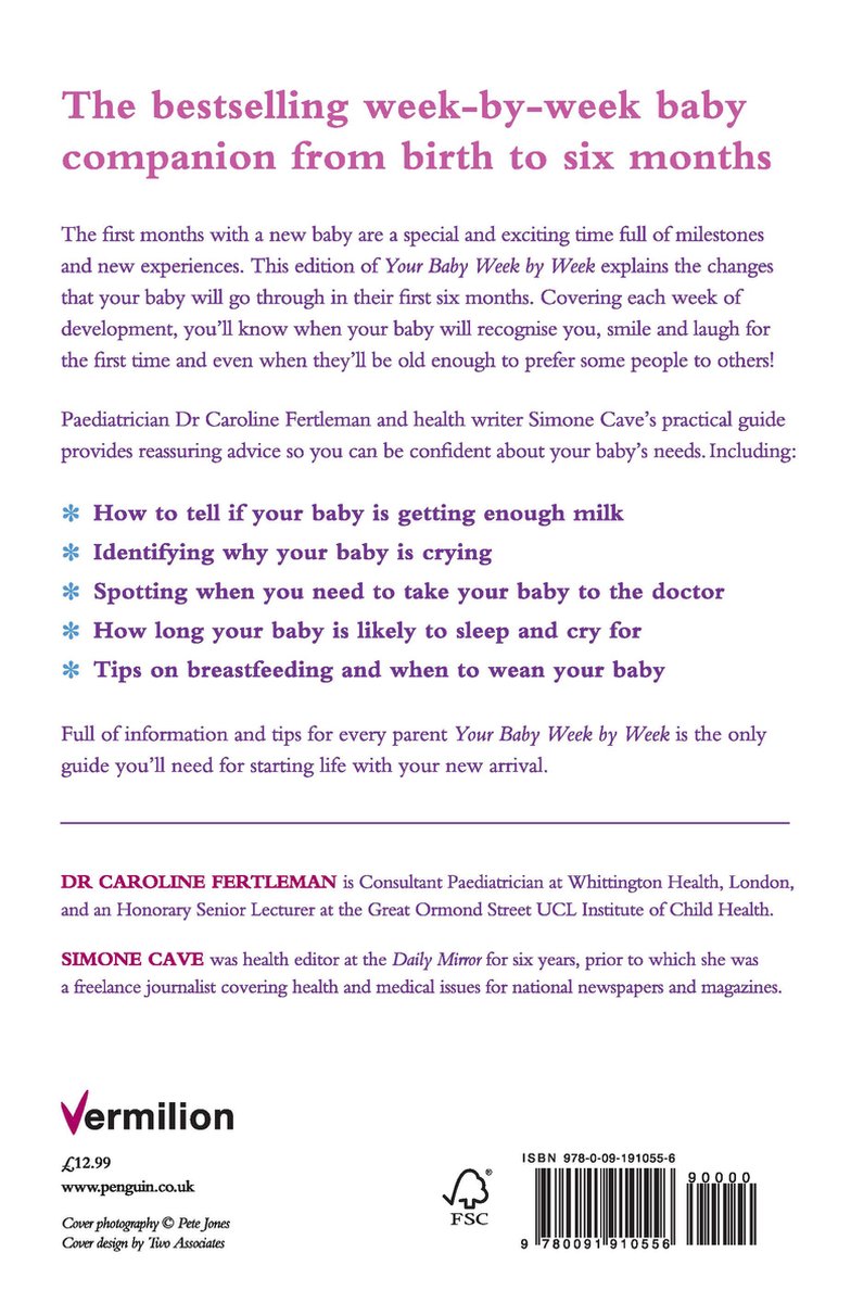 Your Baby Week by Week - back cover
