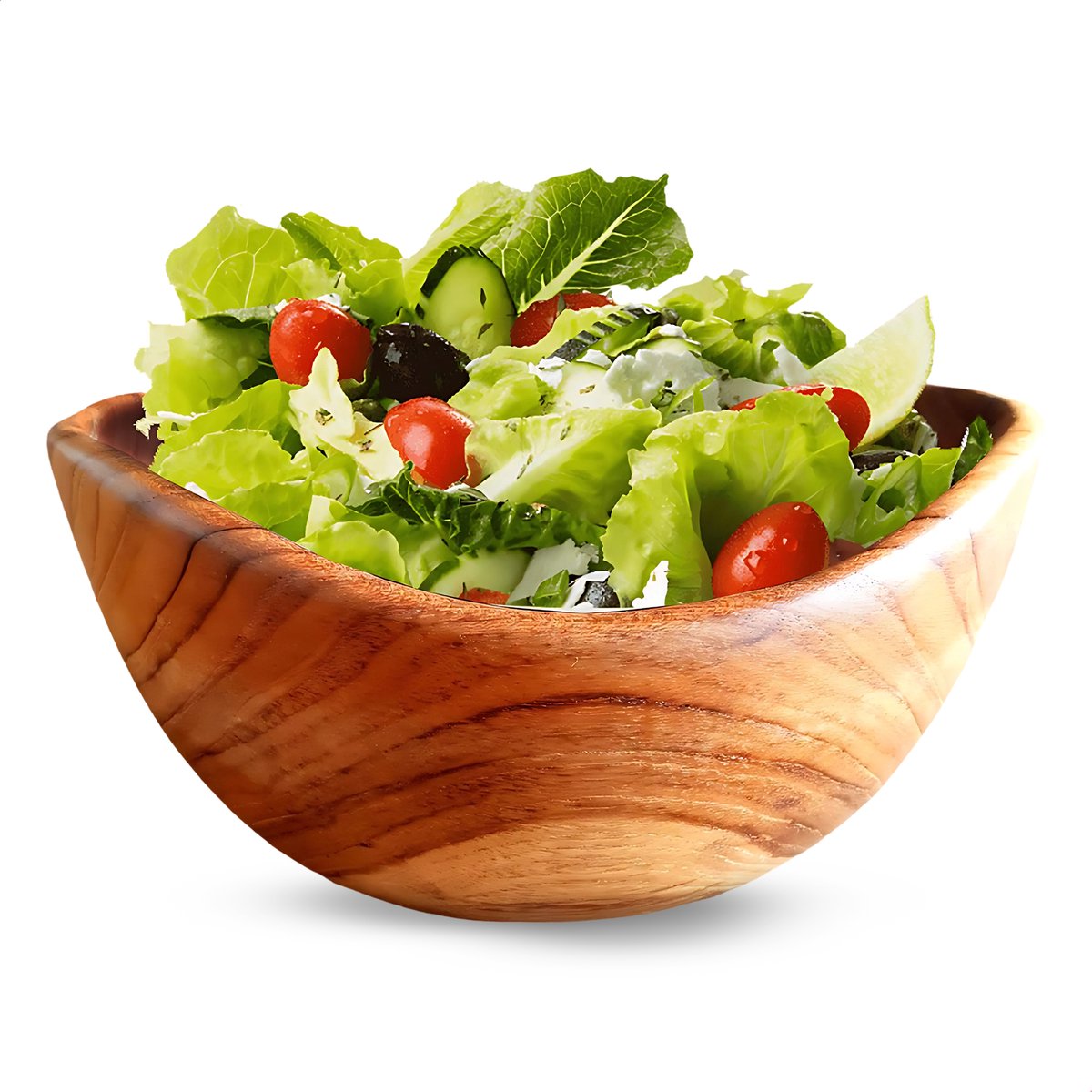 Rico & Plato Slakom - Teak - Rond - Ø 20 cm - Kommetjes - Serveerschaal
