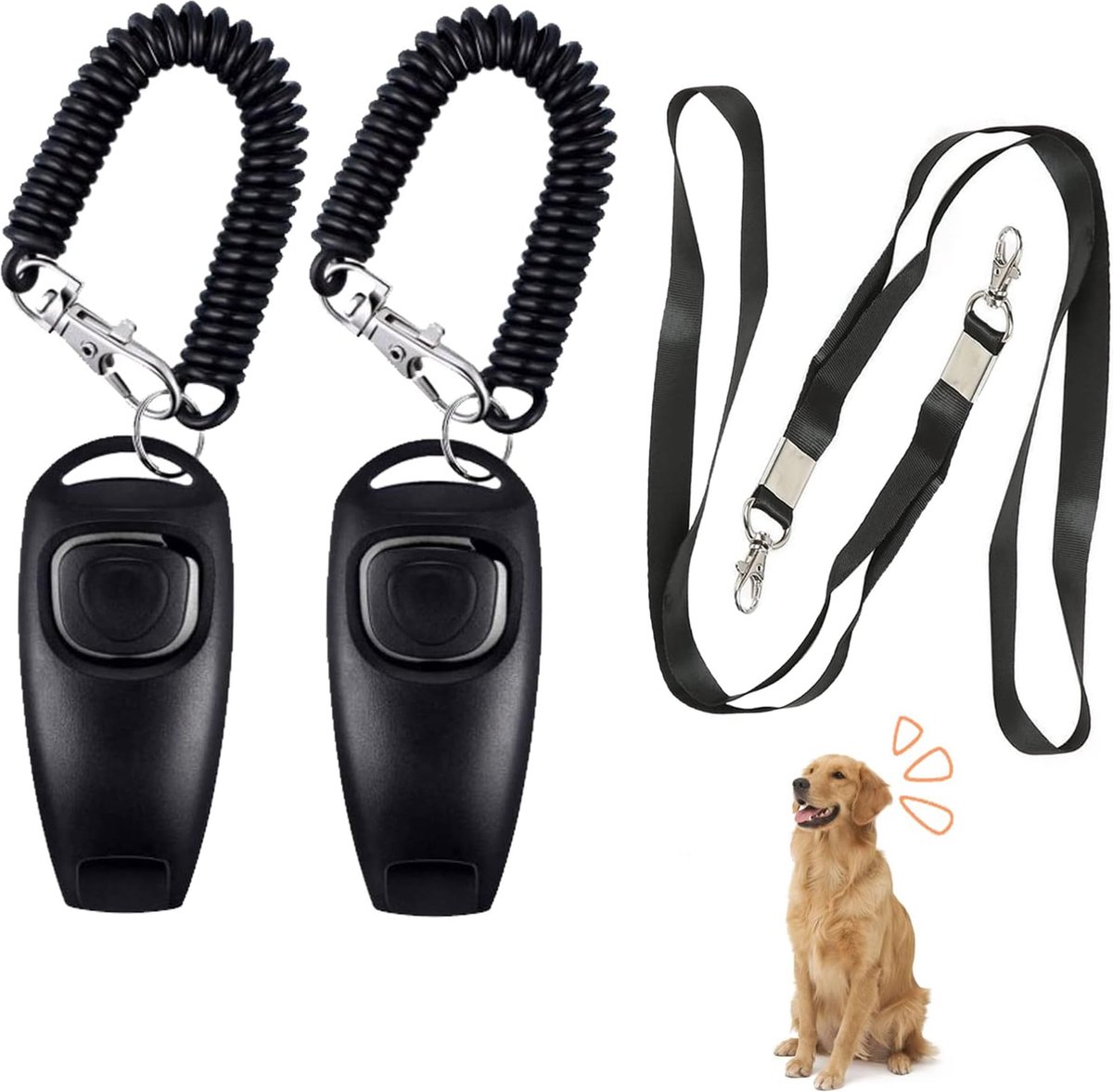 Lexium Hondenfluitje ultrasoon - Stil hondenfluitje - Honden fluit – Trainingsfluitje voor honden - Ideaal voor hondentraining