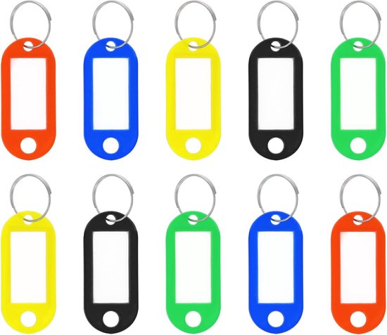 30 Beschrijfbare Labelsleutelhangers – Transparant, Handig Voor Organisatie En Herkenning