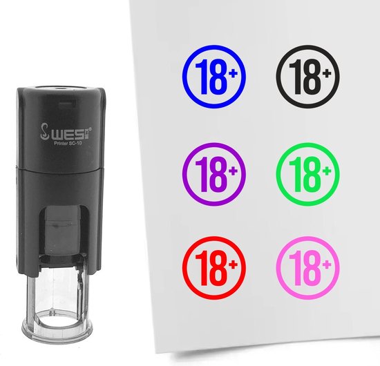 CombiCraft Stamp 18+ 10mm rond encre verte - par 1 pièce