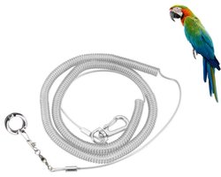 3 m Elastische Papegaaienriem Ara Riem Huisdier Vogel Buiten Harnas Trainingstouw voor Papegaai Ara Voetriem Vogeltouw Vogeltrainingstouw Parkiet Vogelriem Papegaaien Trainingsriem Duif