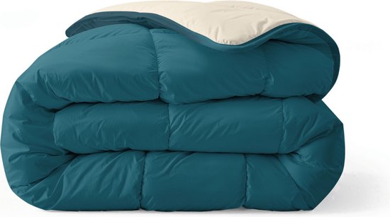 Zelesta Royalbed Midnight & Sand Beach 200x200cm - Dekbed zonder overtrek - 30 dagen proefslapen - Wasbaar hoesloos dekbed - Bedrukt dekbed - All year zomerdekbed & winterdekbed