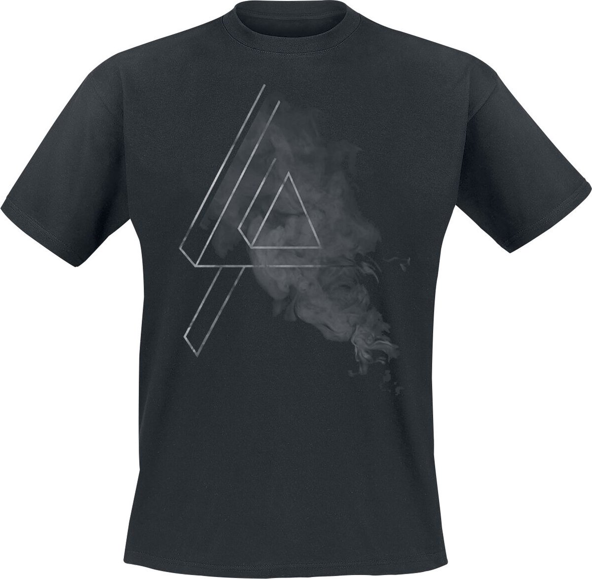 Linkin Park Smoke Logo Unisex T-shirt - zwart - 4XL