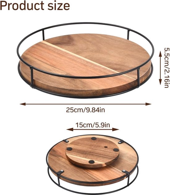 Lawei 2 Pack 30 cm Heavy Duty draaibare draaibare standaard met