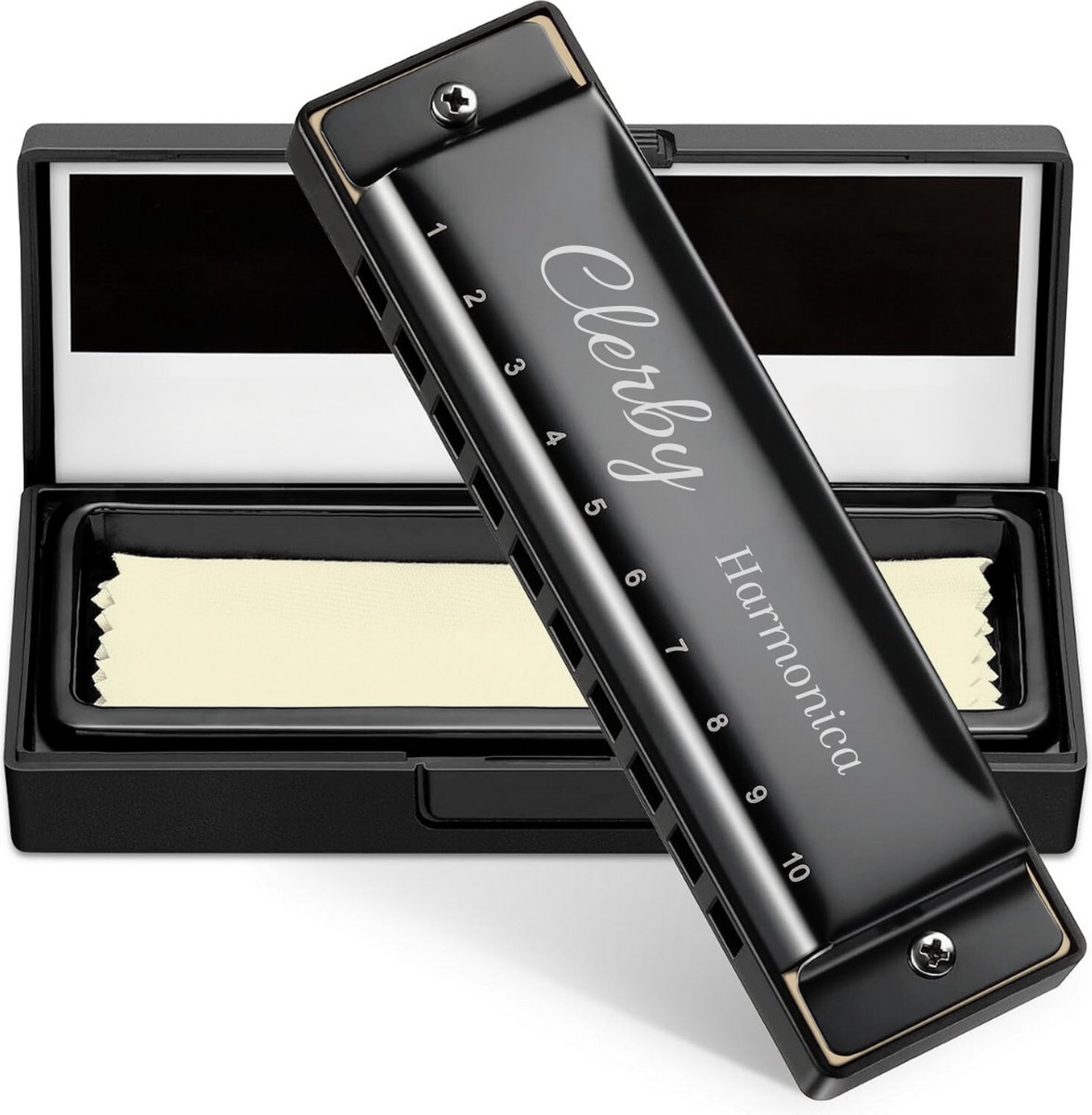 Mondharmonica C Majeur - Blues Harp C - voor Volwassenen & Kinderen - Zwart