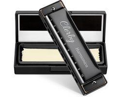 Mondharmonica C Majeur - Blues Harp C - voor Volwassenen & Kinderen - Zwart