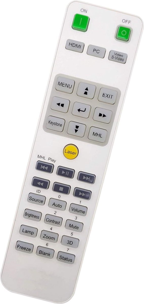 Afstandsbediening geschikt voor de VIVITEK DX831 beamer, vervangt 5041846400