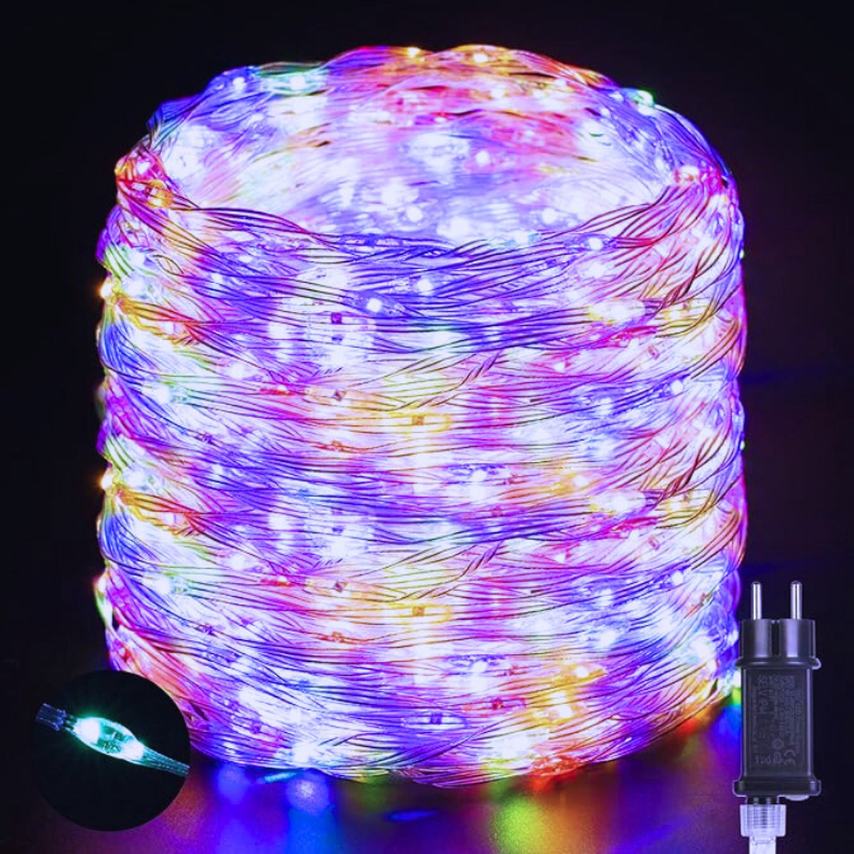 50M 1000LED Outdoor LED Slangverlichting – IP65 Waterdicht Met 8 Modi Voor Tuin - Party & Kerstdecoratie In 4 Kleuren