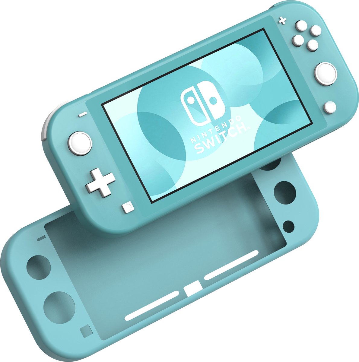 Blauw kleur siliconen hoes voor Nintendo Switch lite - Anti-kras, anti-schok en antislip beschermhoes