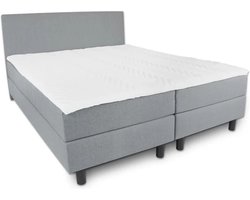 Boxspring Serenity - 160x220 Compleet - Grijs Glad - AVV Matrassen
