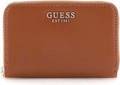 GUESS Porte-monnaie Laurel Zip Around Wallet Cognac Brun