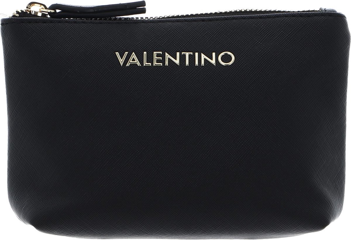 VALENTINO Toilettas Zero Re Soft Cosmetic Case Nero Zwart