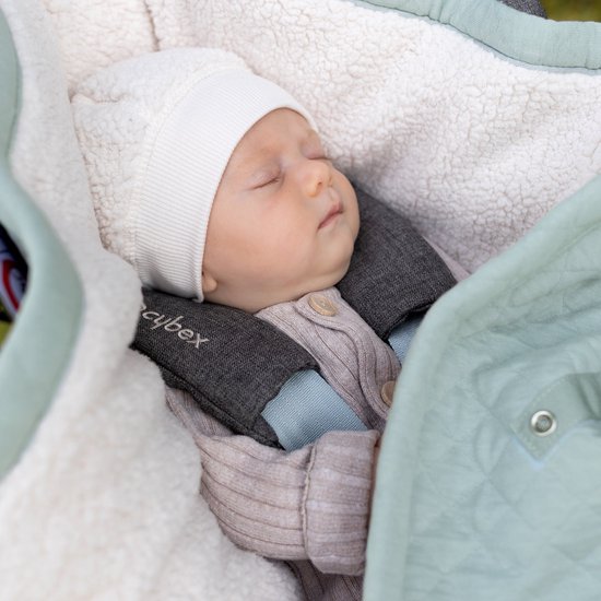 BEMINI Voetenzak - Biside 0-12m - Warme gewatteerde teddy - Lunar van Bemini — afbeelding 4