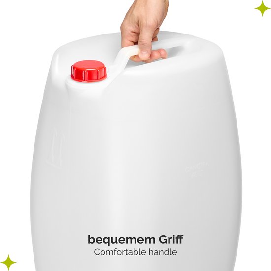 Jerrycan 60L – Wateropslag – Watertank – Voedselveilig – Opstapelbaar – Wit - GD-STE-Canister — afbeelding 2