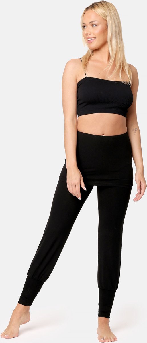 Bellivalini Dames Yogabroek - Sport - Vrijetijdsbroek - Lang - Viscose - Sportbroek - BLV-BLV50-275-YPS - Zwart - S van Bellivalini — afbeelding 3