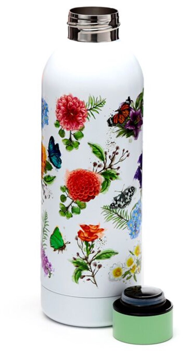 Thermosfles 530ml Butterfly Meadows bloemen