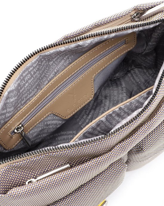 SURI FREY Sac à épaule bandoulière Sac à épaule Suri Sports Marry Handbag With Zipper Sand Brun Multicolore