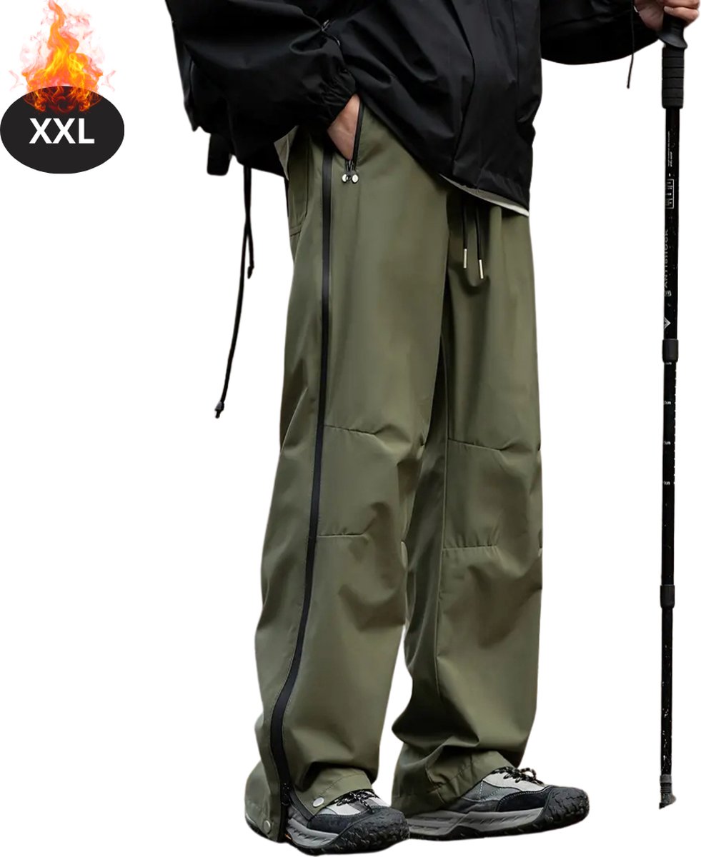 Nivard Skibroek Skipak Snowboard Broek Winterbroek Sneeuwbroek Heren Wintersport Olijfgroen