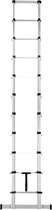 Bol.com Facas Telescopische Ladder - Telescopische Vouwladder - 32 m Werkhoogte - 11 treden - Aluminium aanbieding