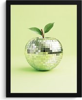 Cadre photo avec affiche - Cadre pour affiche 30x40 cm - Posters - Vert - Disco - Décoration - Pomme - Photo dans cadre - Décoration murale Cuisine - Accessoires de Décoration murale - Décoration murale - Peintures
