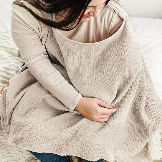 Aolso Voedingssjaal voor baby's, mousseline borstvoedingshoes, borstvoedingsdoek voor onderweg, zacht en ademend, verstelbare riem, geschikt voor autostoelen (roze Aolso Voedingssjaal voor baby's, mousseline borstvoedingshoes, borstvoedingsdoek voor onderweg, zacht en ademend, verstelbare riem, geschikt voor autostoelen (roze