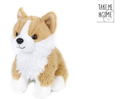 Take Me Home hond corgi pluche 20cm