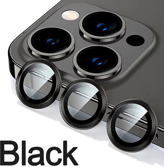 Actie4you® - Protection en verre pour appareil photo - Convient pour iPhone 15 pro max - Protecteur d'objectif - Protecteur lens d'appareil photo - Zwart