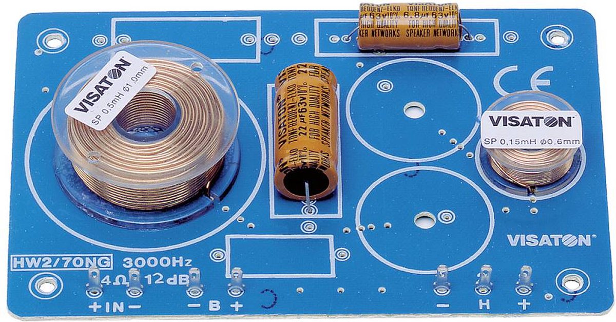 Visaton HW 2/70 NG - 4 Ohm 2-weg frequentiescheidingsfilter 4 Ω