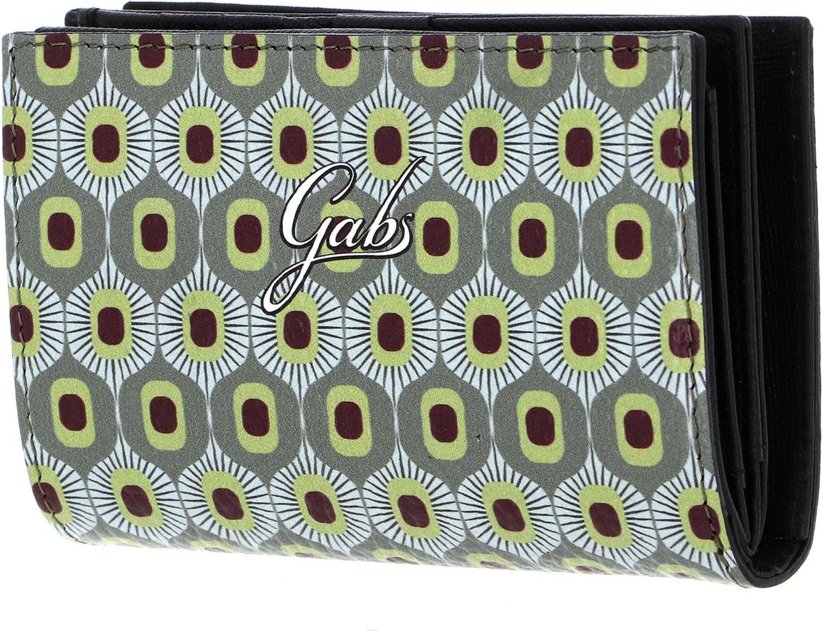 Gabs Leren Portemonnee GMONEY14 Wallpaper Ruga Black Wallet Anni 70 Veelkleurig