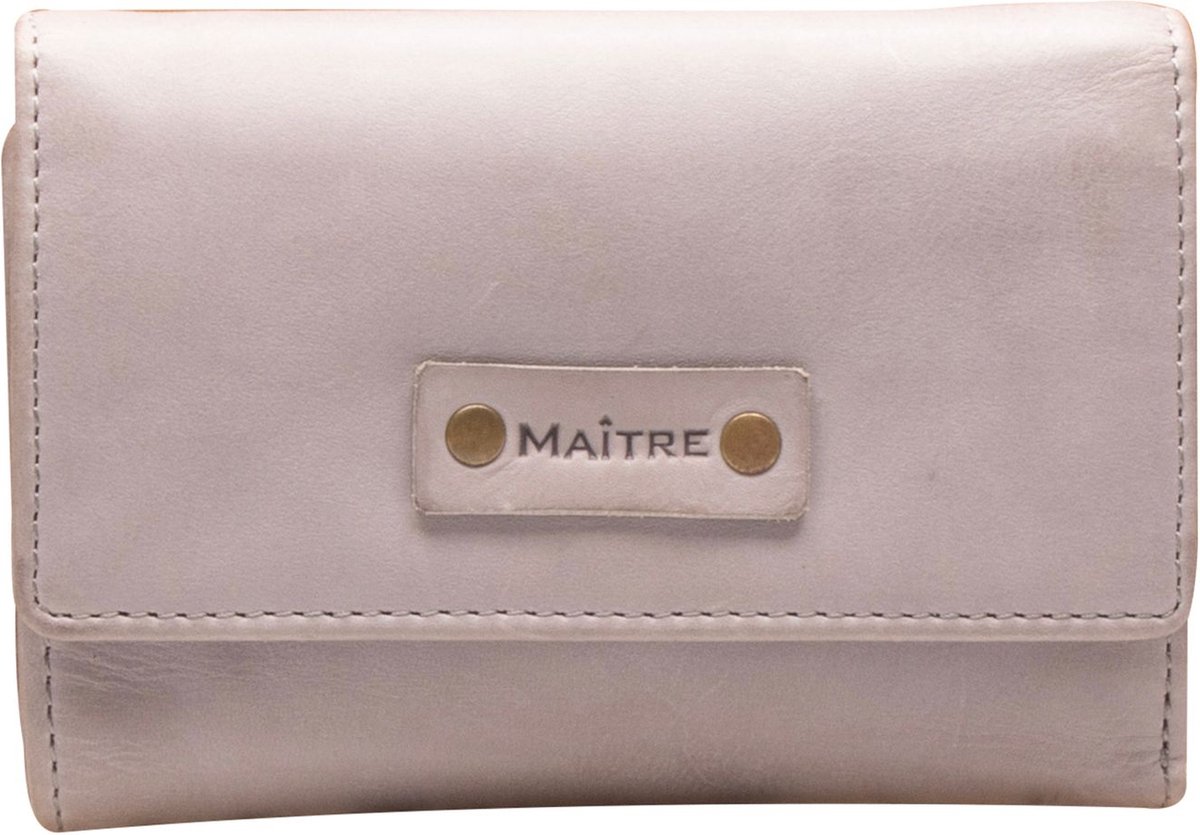 Maître Leren Portemonnee Venice Steinbach Doris Purse Lightgrey Grijs