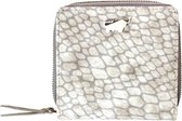 Braun Büffel Cuir Porte-monnaie Alma Wallet Pebble Blanc Multicolore