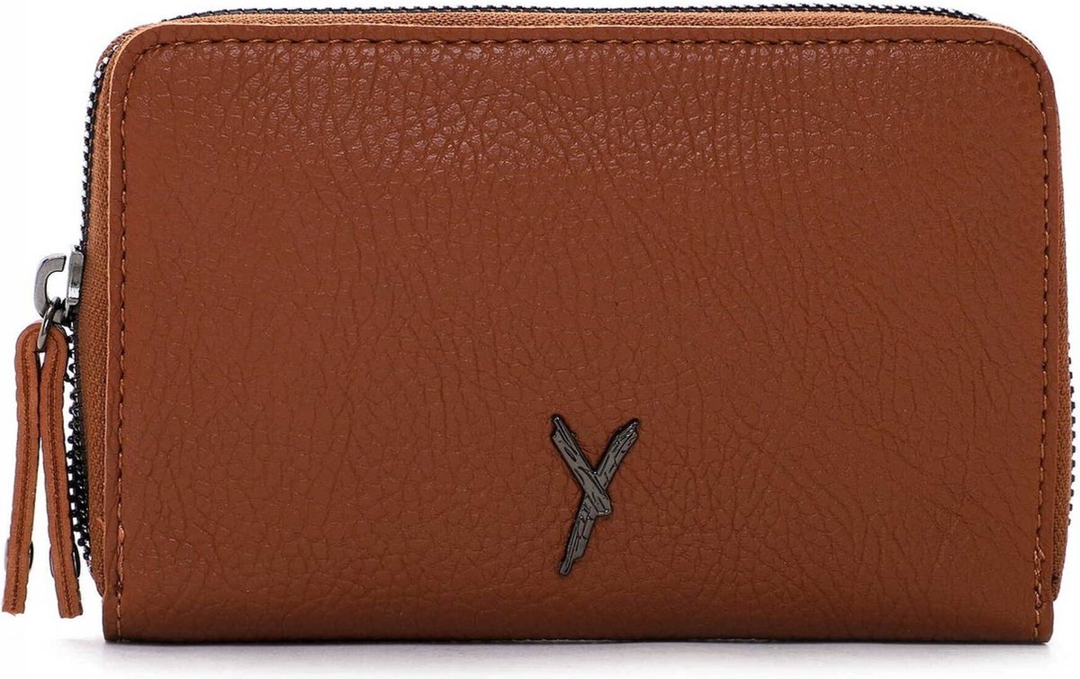 SURI FREY Portemonnee Gitty Zip Around Wallet Darkcognac Bruine