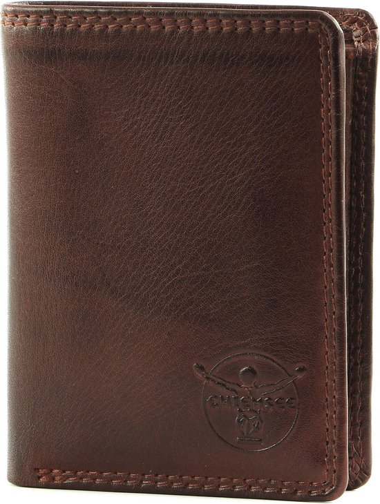 CHIEMSEE Cuir Porte-monnaie Leather Wallet Brown Marron foncé