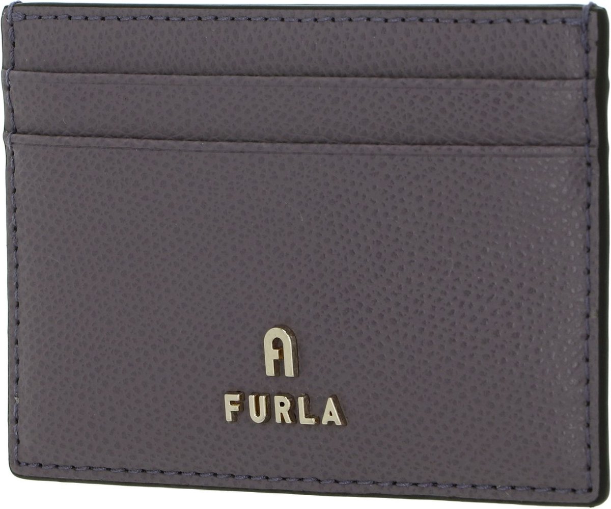 FURLA Leren Kaarthouder Camelia Card Case Aura Paars