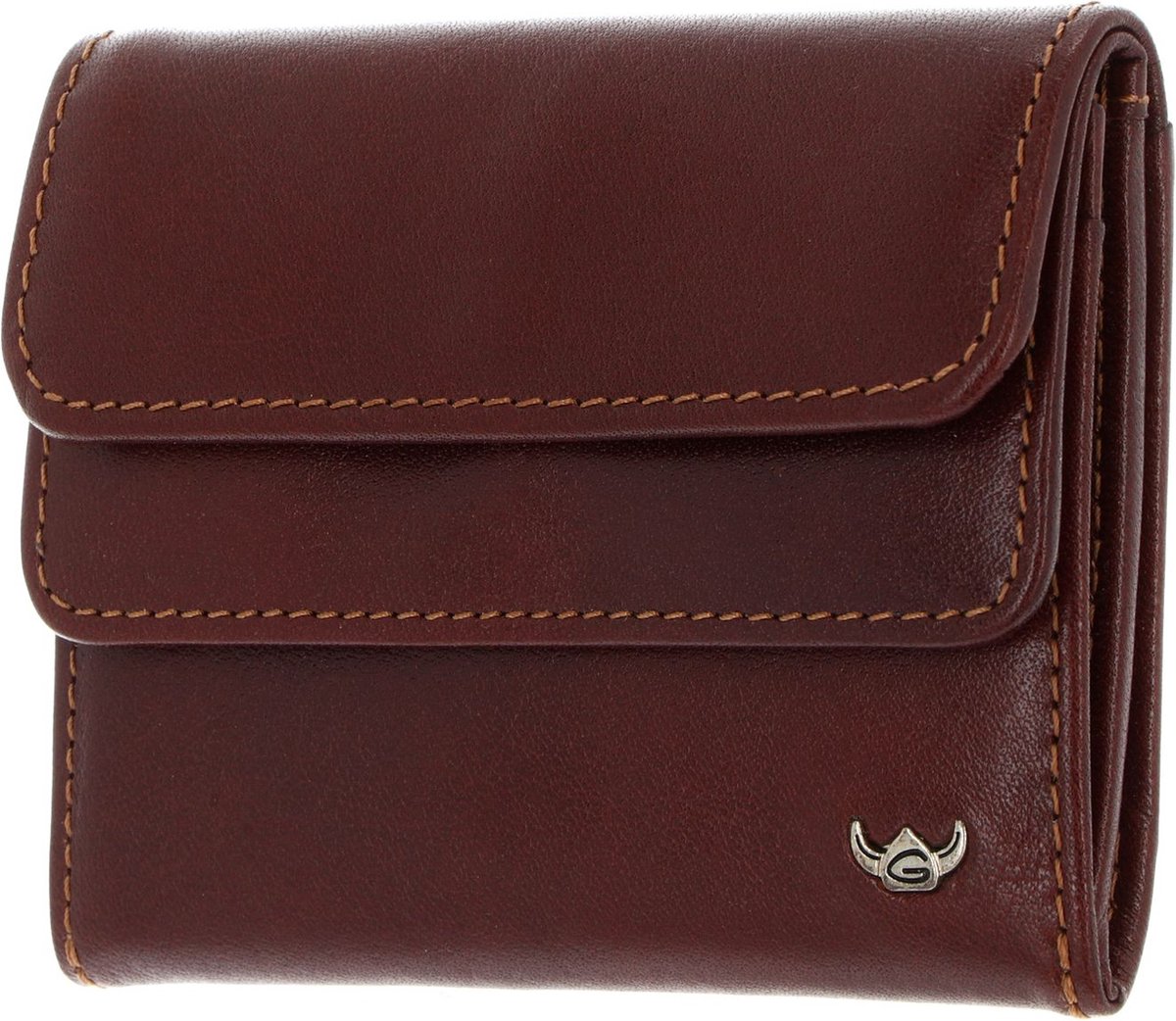 Golden Head Leren portemonnee Colorado RFID Protect Überschlagbörse 1176 Tabacco bruine